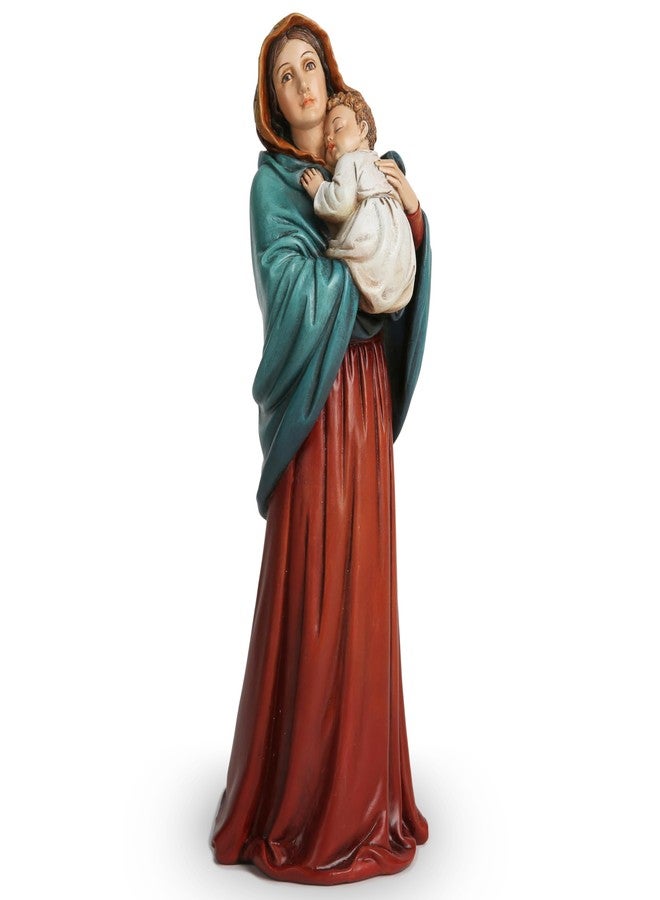 BC BUILDCLASSIC BC Catholic Madonna of The Streets Statue, Blessed Virgin Mary Figure, Holy Mother Home Décor, Religious Gift 9.2" H, Renaissance Sculpture Handmade by Buildclassic - Image 1